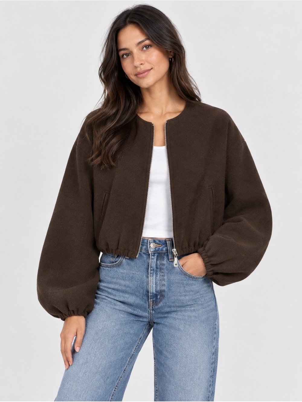 Zara Women’s Soft Bomber Jacket